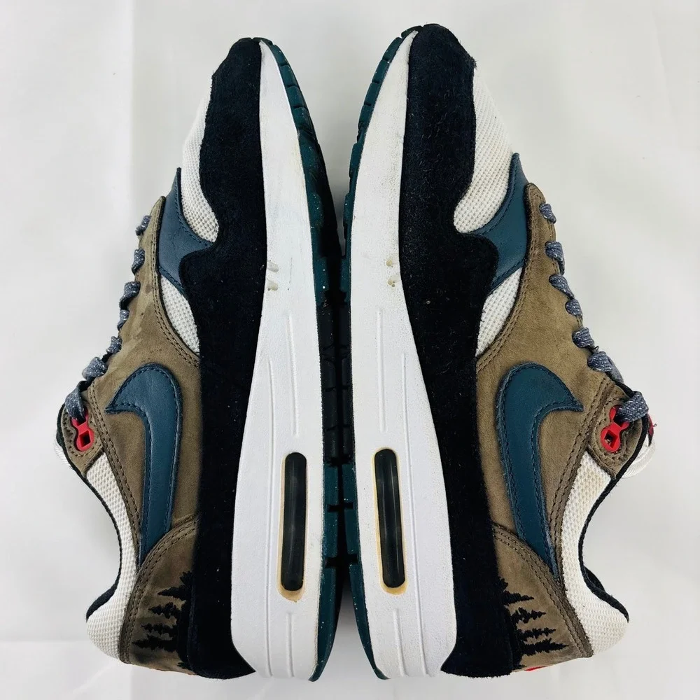 Nike Air Max 1 PRM Escape Treeline‎ Brown Black Sneaker Shoes Men's 8 FJ0698-100